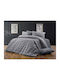 Dimcol Αρίσβη Σετ Σεντόνια Υπέρδιπλα 220x240εκ. 472 Grey (4τμχ)