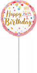 10" Mini Shape Μπαλόνι Pink Birthday
