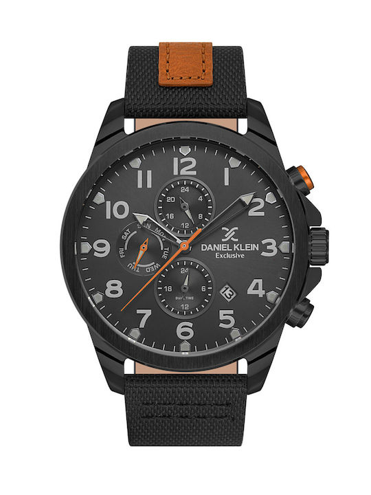 Daniel Klein Exclusive Uhr Batterie mit Schwarz Stoffarmband