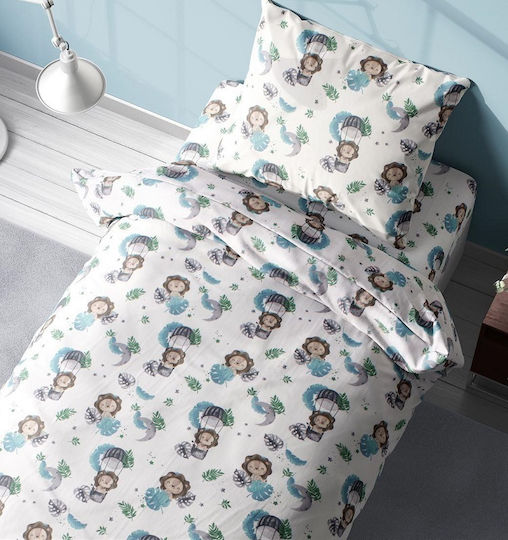Dimcol Kids Cotton Pillowcase 50x70cm Green