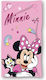 Dimcol Beach Towel Quick Dry Disney Home Minnie 98 70x140 Pink 100% Microfiber