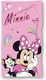 Prosop de plajă Dimcol uscare rapidă Disney Home Minnie 98 70x140 Roz 100% Microfibra