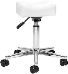 Gear Pro Wheeled Stool White