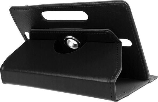 Husă Flip Cover Rotativă Neagră 360° (Universal 8)