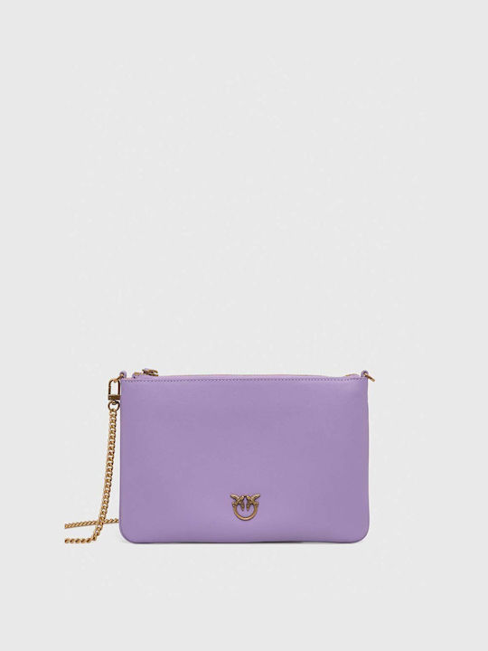 Pinko Leather Women's Bag Hand Purple