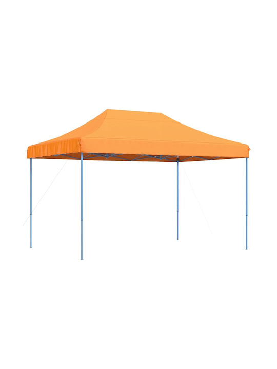 vidaXL Faltbarer Pavillon Garten Orange 4.1x2.79m