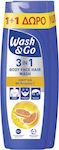 Wash & Go 3 in 1 με Βιταμίνη C Σαμπουάν 2x360ml