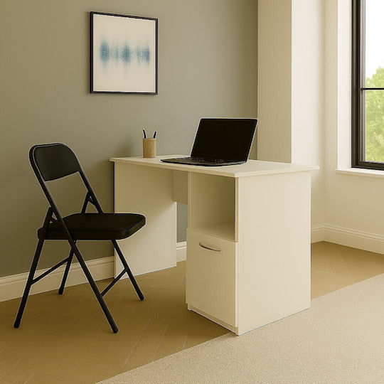 Birou Boston Din Lemn Alb 90x45x75 cm