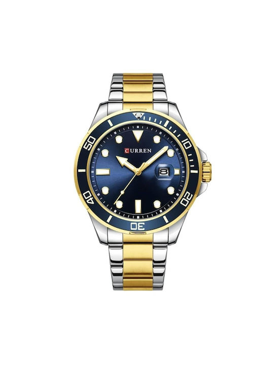 Curren Watch Battery with Gold Metal Bracelet