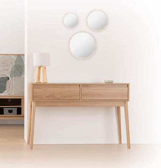 Wooden Console Table F-v Abana L114xW37xH76cm