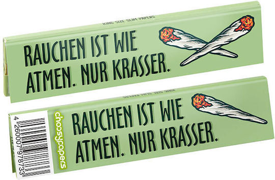 Choosypapers King Size Slim 32 Blättchen atmungsaktive Zigarettenpapiere