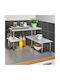 Wenko Настолна Стойка Inox 50x50x31см Сребриста