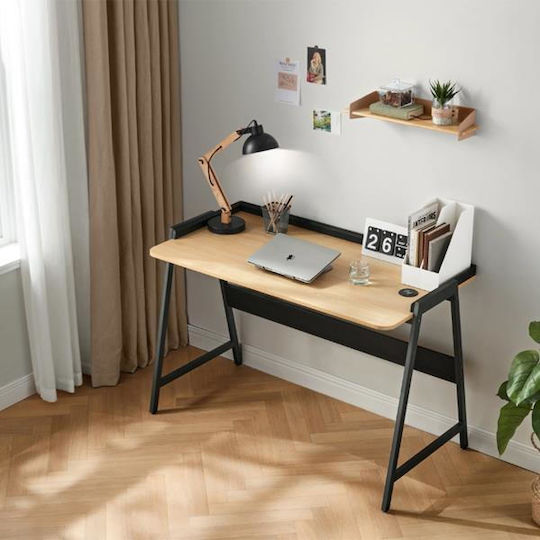 Γραφείο Nextdeco 120x60x79εκ. Μαύρο / Φυσικό