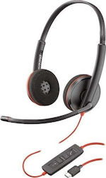 Poly Blackwire 3220 На ушите Мултимедийни слуша...