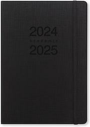 Academic Diary Letts Memo 2024-2025 Daily A5 Multilanguage Black 25-031853 Letts