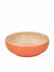 Wooden Salad Bowl Gray 25x25x8cm