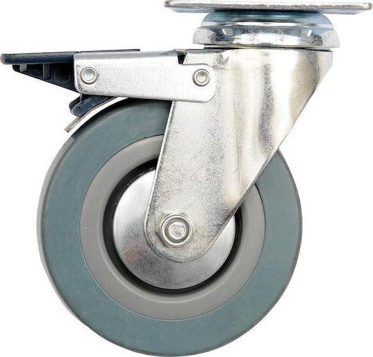Vorel Rubber Wheel with Brake 50x50mm