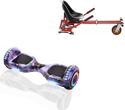 Smart Balance Wheel Regular Galaxy Pro Hoverboard με 15km/h Max Ταχύτητα και 10km Αυτονομία Πολύχρωμο με Κάθισμα