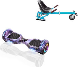 Smart Balance Wheel Regular Galaxy Pro Hoverboard με 15km/h Max Ταχύτητα και 10km Αυτονομία Πολύχρωμο με Κάθισμα