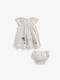 Mädchenkleid Set aus Zubehör Mehrfarbig
