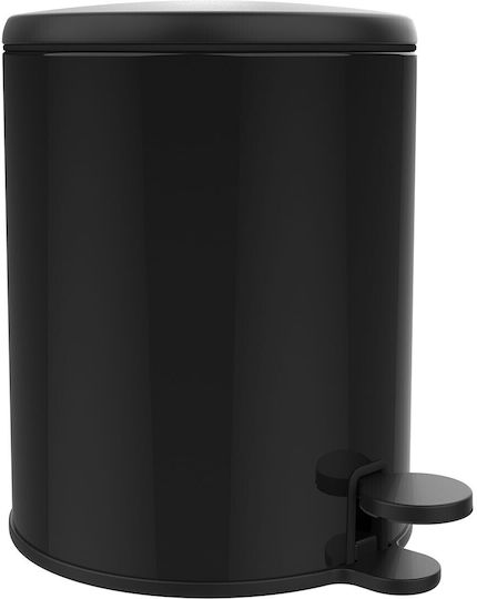 Marva Cigo Inox Καλαθάκι Μπάνιου 6lt Μαύρο