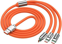 USB to Lightning / Type-C / micro USB Cable 2m