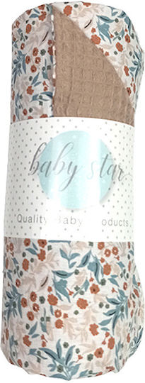 Baby Star Nursery Swaddling Blanket Garden 75x100cm