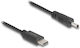 USB Power Cable Delock 85403 USB-C Male DC 3 X 1.1 mm 5V 27cm Black 85403