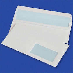 Produse de birou Plicuri autoadezive Sk Dl 110x220mm 75gsm 1000 buc. Fereastră dreapta 45x90mm Alb