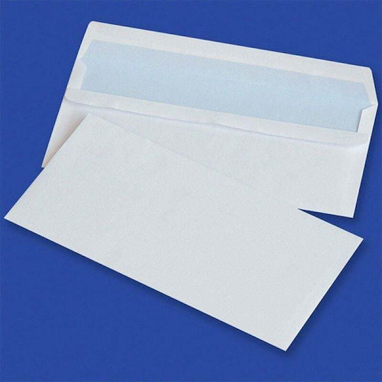 Self-Adhesive Mailing Envelopes Sk Dl 110x220mm 75gsm 1000 Pieces White