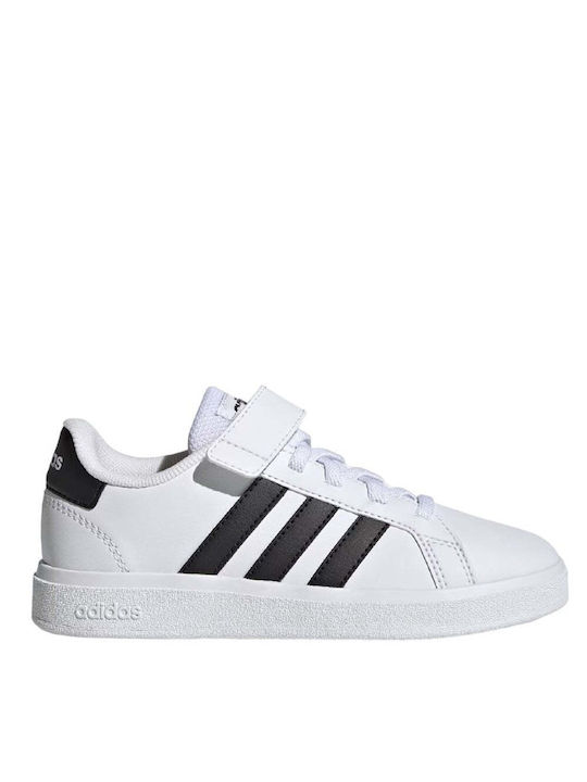 Adidas Παιδικά Sneakers Grand Court 2.0 με Σκρατς Λευκά