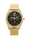 Perfect Women's Watch with Gold Metal Bracelet