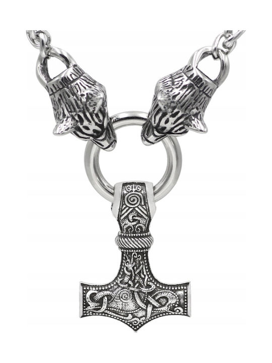 Thor's Hammer Κολιέ από Ατσάλι