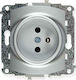 Karlik Power Socket Silver 1pcs