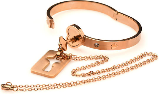 XR Locking Bracelet Κολάρο σε Χρυσό Χρώμα