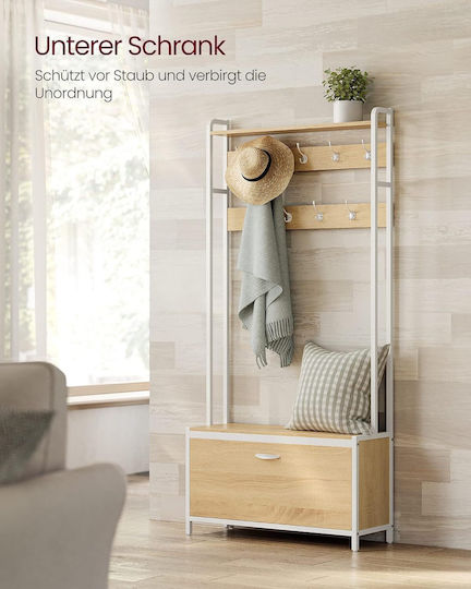 Mobilier de Intrare cu Dulap pentru Pantofi / Dulap & Bancă 85x30x180cm HSR405W09