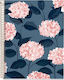 A4 Notebook Squares 120 Rows Hydrangea Bella Garden Miquelrius