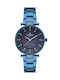 G.Rossi Women's Watch with Blue Metal Bracelet