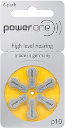 Power One BAT0275 Hearing Aid Batteries Size 10 Packaging 1.4V