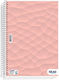 Skag Spiral Heft Geregelt A4 3 Themen University Laminated Pink 1Stück