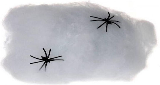 Decorative Spider Web Set Zola 2 Figurines Included Realistic Look White