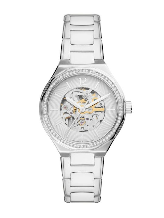Fossil Damen Uhr mit Silber Metallarmband