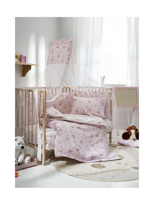 Vesta Home Σετ Βρεφική Παπλωματοθήκη με Μαξιλαροθήκη Lambi Ανευ 120x160εκ.
