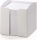 Durable Trend Paper Cube Holder White
