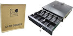 Cash Drawer with 5 Coin Slots and 5 Slots for Bills 48.5x46x16.5cm