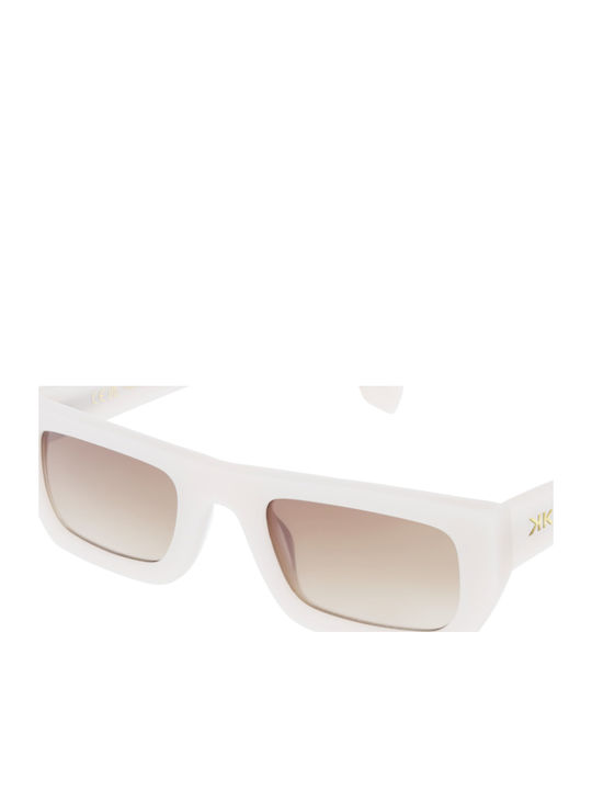 Invu Unisex Sunglasses with White Plastic Frame...