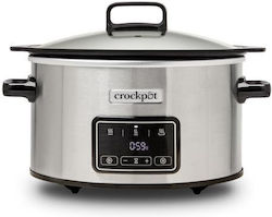 CrockPot Slow Cooker 210W με Χωρητικότητα 6.5lt Ασημί