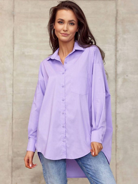 Roco Fashion Women's Long Sleeve Shirt Purple