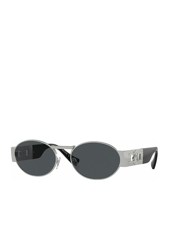 Versace Unisex Γυαλιά Ηλίου με Ασημί Μεταλλικό ...