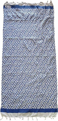 Karisma 610438 Beach Towel 90×180 White Blue Blue